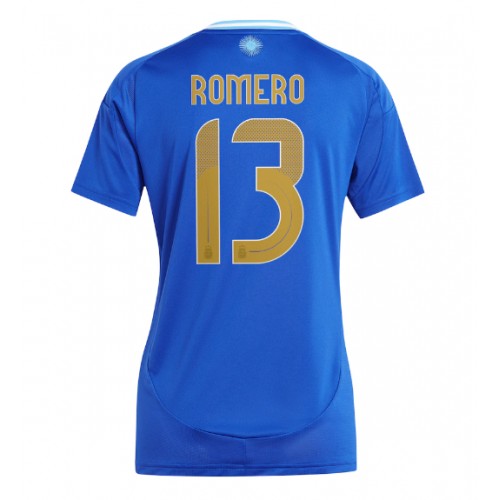 Fotballdrakt Dame Argentina Cristian Romero #13 Bortedrakt Copa America 2024 Kortermet